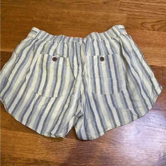 Patagonia Striped Tie Front Hemp Blend Shorts | Size Small - Picture 4 of 10